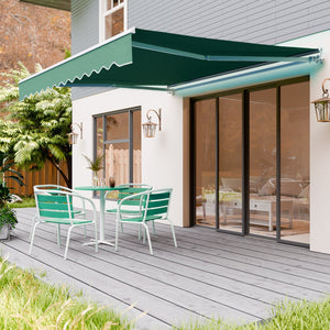 Newest Manual Awning Canopy Outdoor Patio Garden Sun Shade