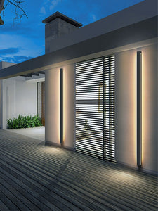 modern long strip garden black  exterior wall lighting porch lights outdoor light  decoration fixtures wall lamp