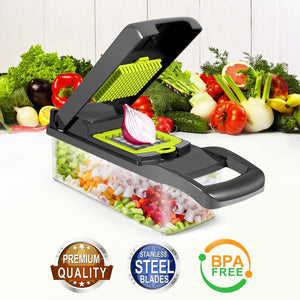 Multifunctional Vegetable Cutter Shredders Slicer With Basket Fruit Potato Chopper Carrot Grater Slicer