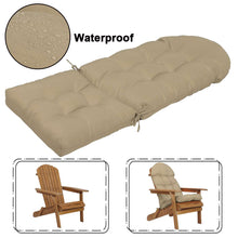 Load image into Gallery viewer, Waterproof Seat Back Cushion Pad With Ties Rocking Chair Cushions Pillow Soft
