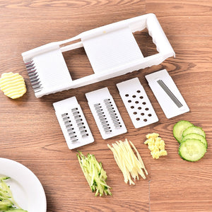 Vegetable Cutter Multifunctional 8 In 1 Vegetables Slicer Carrot Potato Onion Chopper With Basket Grater Kitchen Accessorie Tool