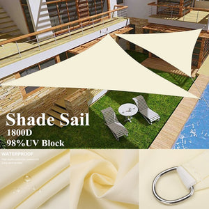 Waterproof Sun Shelter Sunshade Protection Shade Sail Awning Camping Shade Cloth Large