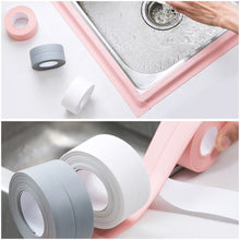 Load image into Gallery viewer, Sealing Strip Bathroom Shower Sink Bath Caulk Tape White PVC Self Adhesive Waterproof
