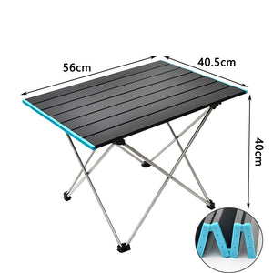 Ultralight Portable Folding Camping Table Foldable Outdoor Dinner Desk High Strength Aluminum Alloy