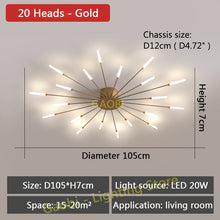 Load image into Gallery viewer, LED Lights Nordic Chandelier for Living Dining Room Bedroom Home Decoration Luxury Gold Or Black Modern Creative Hanging Lights
