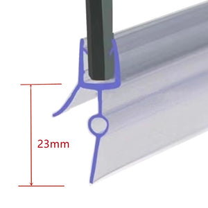 Shower Screen Seal Strip PVC Door Bath Shower Seal Strips for 6mm Glass 13-23mm Gap Glue-free Waterproof