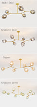 Load image into Gallery viewer, Modern Glass LED Chandelier for Living Room Bedroom LOFT Nordic Pendant Lamp Lighting
