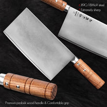 Load image into Gallery viewer, HEZHEN 7 or 8 Inches Slicing Knife 3 Layers Composite Stainless Steel High Quality Professional Kitchen Chef Cook Slice Knife
