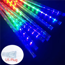 Load image into Gallery viewer, Solar LED Meteor Shower Light Holiday String Light Waterproof Fairy Garden Decor Outdoor Led Street Garland Christmas Decoration
