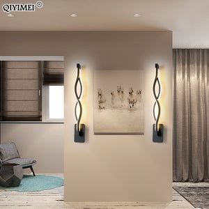 Modern Minimalist Wall Lamps Living Room black white Lamp Aisle Lighting decoration