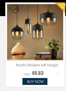 Nordic Modern hanging loft 7 Color Glass lustre Pendant Lamp industrial decor Lights Fixtures E27/E26