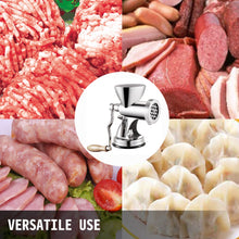 Load image into Gallery viewer, VEVOR Hand Operated Meat Grinder Multifunctional Kitchen Appliance 304 Stainless Steel
