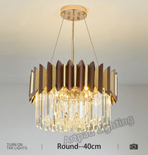 Load image into Gallery viewer, Modern Luxury Gold Crystal Chandelier Lighting Led Chandeliers Light Fixture for Living Room
