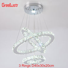 Load image into Gallery viewer, Modern K9 Crystal Led Chandelier Lights Home Lighting Chrome Lustre Chandeliers Ceiling Pendant Lamp
