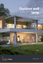 Load image into Gallery viewer, VZVI Outdoor Wall Light Modern IP65 Waterproof 110V 220V LED Villa Terrace Garden Street Light Round Moon Background Porch Lamps
