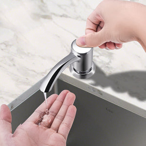 Samodra Nickel Soap dispenser Black Kitchen sink Counter Liquid Soap Dispenser Bottle kitchen accessories