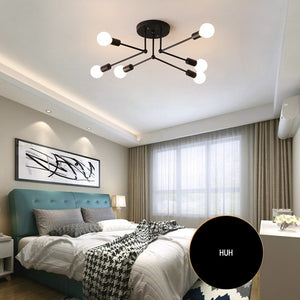 Nordic bedroom lamp modern minimalist art led ceiling lamp creative personality living room dining room study household lamps