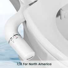 Load image into Gallery viewer, SAMODRA Bidet Attachment Ultra-Slim Toilet Seat Attachment Dual Nozzle Bidet Adjustable Water
