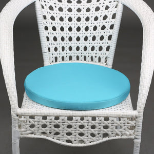 Outdoor Indoor Seat Cushion Round Waterproof Furniture Cushion with Filling Replacement Deep Seat Cushion for Patio Chair Bench
