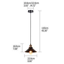 Load image into Gallery viewer, LED E27 iron black decoration pendant lights hanging lamp for bedroom kitchen restaurant Living room i
