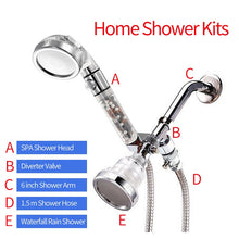 Load image into Gallery viewer, Bathroom 3-Function SPA Shower Head with Switch Stop Button high Pressure Anion Filter
