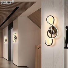 Load image into Gallery viewer, Modern Minimalist Wall Lamps Living Room black white Lamp Aisle Lighting decoration
