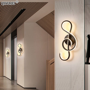 Modern Minimalist Wall Lamps Living Room black white Lamp Aisle Lighting decoration