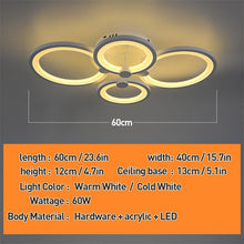 Load image into Gallery viewer, Modern Acrylic Led Ceiling Chandelier Lamp Square LED Plafond  Light Fixtures luster platonizer
