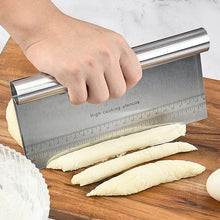 Load image into Gallery viewer, Stainless Steel Cake Scraper Pastry Cutters Baking Cake Cooking Dough Scraper Fondant Spatulas Edge DIY
