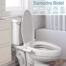 Load image into Gallery viewer, SAMODRA Bidet Attachment Ultra-Slim Toilet Seat Attachment Dual Nozzle Bidet Adjustable Water
