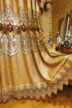 Load image into Gallery viewer, European and American Style Royal Gold Luxury curtains for Living Room
