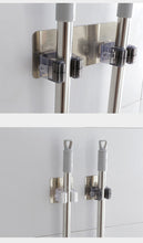 Load image into Gallery viewer, GUANYAO Adhesive Multi-Purpose Hooks Wall Mounted Mop Organizer Holder RackBrush Broom Hanger
