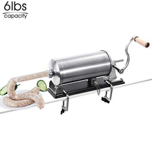 Load image into Gallery viewer, Stainless Steel Sausage Meat Stuffer Horizontal Sausage Maker Homemade Kitchen Meat Sausage Maker

