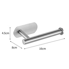 Load image into Gallery viewer, No Drilling Stainless Steel Self-adhesive Towel Bar Paper Holder Robe Hook Towel Ring
