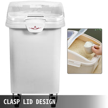 Load image into Gallery viewer, VEVOR 6.6Gal-21Gal Kitchen Container Ingredient Storage Bin W/ Wheel &amp; Scoop for Commercial Home Storing Rice Flour Corn Soybean

