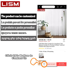 Load image into Gallery viewer, LISM 30% Shading Solid White Sheer Curtains for Living Room Decoration Window Curtains for Kitchen Modern Tulle Voile Organza
