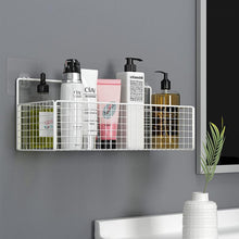 Load image into Gallery viewer, Black Wall-mounted Bathroom Shelf Shower Shampoo Rack Toilet Accessories Kitchen Free Punch Condiment Storage Basket

