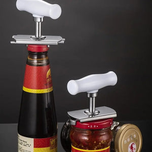 Kitchen Accessories Jar  Opener Beer Bottle  Can Gap Lids Off Easily Adjustable Size Stainless Steel