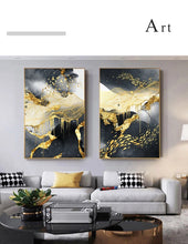 Load image into Gallery viewer, Canvas Art Painting Home Decor Wall Art Abstract Marble Scenery Picture Golden Luxury Decor Poster and Print for Living Room
