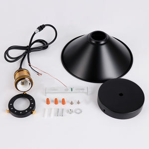 LED E27 iron black decoration pendant lights hanging lamp for bedroom kitchen restaurant Living room i