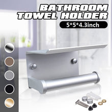 Load image into Gallery viewer, Wall Mounted Bathroom Toilet Roll Paper Shelf Holder Racks Toilet Roll Stand Phone
