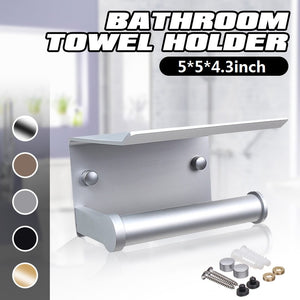 Wall Mounted Bathroom Toilet Roll Paper Shelf Holder Racks Toilet Roll Stand Phone