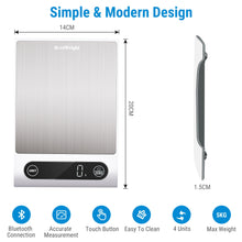 Load image into Gallery viewer, Digital Kitchen Scales Bluetooth Connected APP Kitchen Accessories
