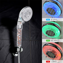Load image into Gallery viewer, LED Shower Head Digital Shower Filter Temperature Control 3 Spraying Mode Shower Sprayer Water
