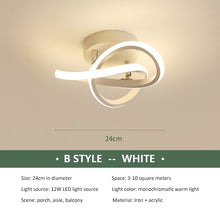 Load image into Gallery viewer, Modern LED Aisle Ceiling Lights Nodic Home Lighting Led Surface Mounted for Bedroom Living Room Corridor Light Balcony Lights
