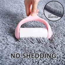 Load image into Gallery viewer, NOAHAS Oval Plush Carpet Soft Shaggy Rug for Kids Children Bedroom Living Room Furry Non-slip Bedroom Mats Home Decoration
