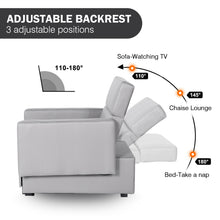 Load image into Gallery viewer, 3-in-1 Sleeper Sofa Chair Bed Folding Sofas for Living Room Apartment Lounger Chair Convertible Sofa Bed Multifunction Furniture
