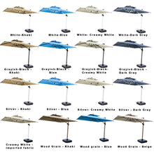 Load image into Gallery viewer, Large Patio Umbrella with Solar Lights, Rectangular Cantilever Outdoor Patio  Rectangle Umbrellas with LED Lights for Poolside
