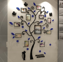 Load image into Gallery viewer, 3D Acrylic Sticker Tree Mirror Wall Decals DIY Photo Frame Family Photo for Living Room
