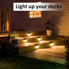 Load image into Gallery viewer, Solar LED Lights Outdoor Garden Light Stairs Deck Lamp Solar Lights Waterproof Solar Step Light for Patio
